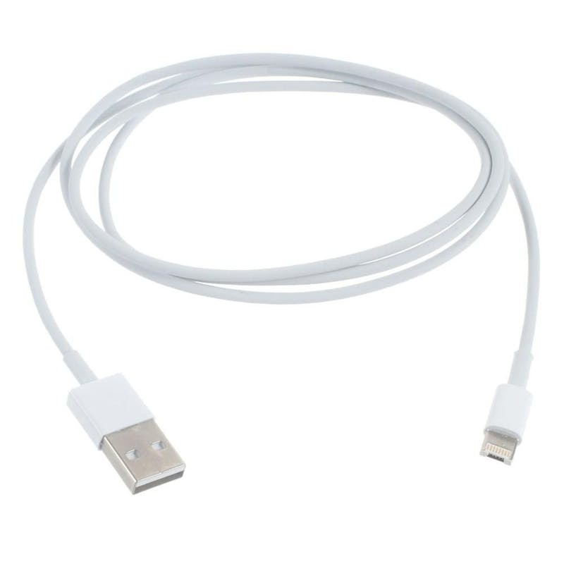 BasicsMobile Lightning &amp; USB Cable White 1 meter