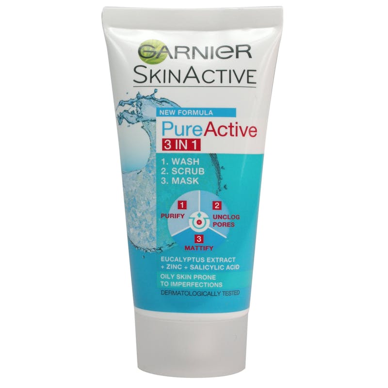 Garnier Pure Active 3in1 Face Scrub 50 ml