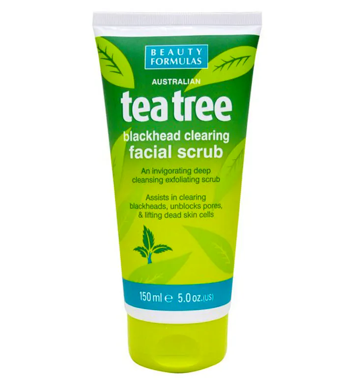Beauty Formulas Tea Tree Blackhead Facial Scrub 150 ml