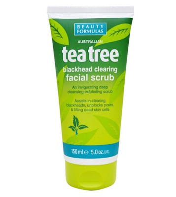 Beauty Formulas Tea Tree Blackhead Facial Scrub 150 ml