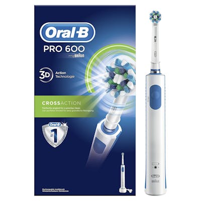 Oral-B Pro 600 Crossaction Elektrisk Tannbørste 1 stk