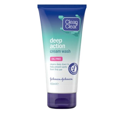 Clean &amp; Clear Deep Action Cream Wash 150 ml