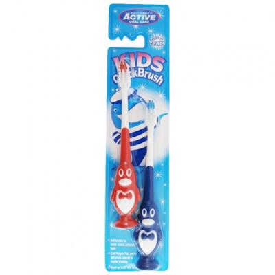Active Oral Care Kids Penguin Quick Brush 3-6 Jaar 2 st