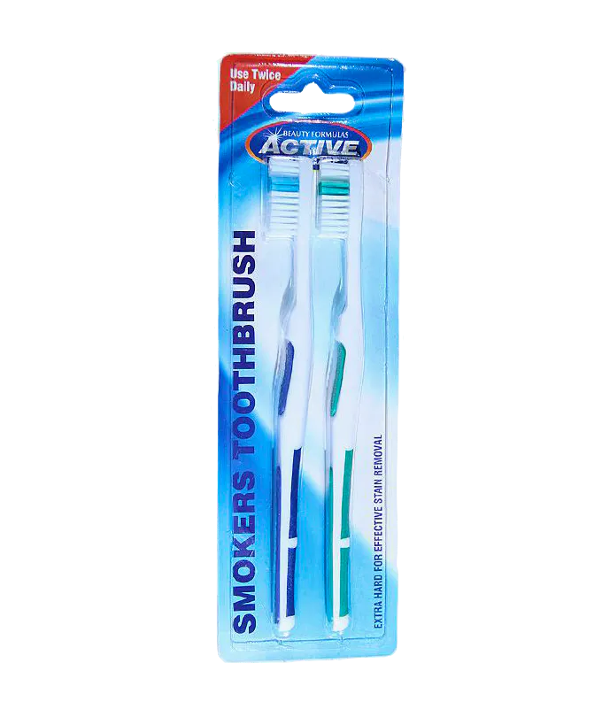 Active Oral Care Smokers Stain Remover Toothbrushes 2 pcs