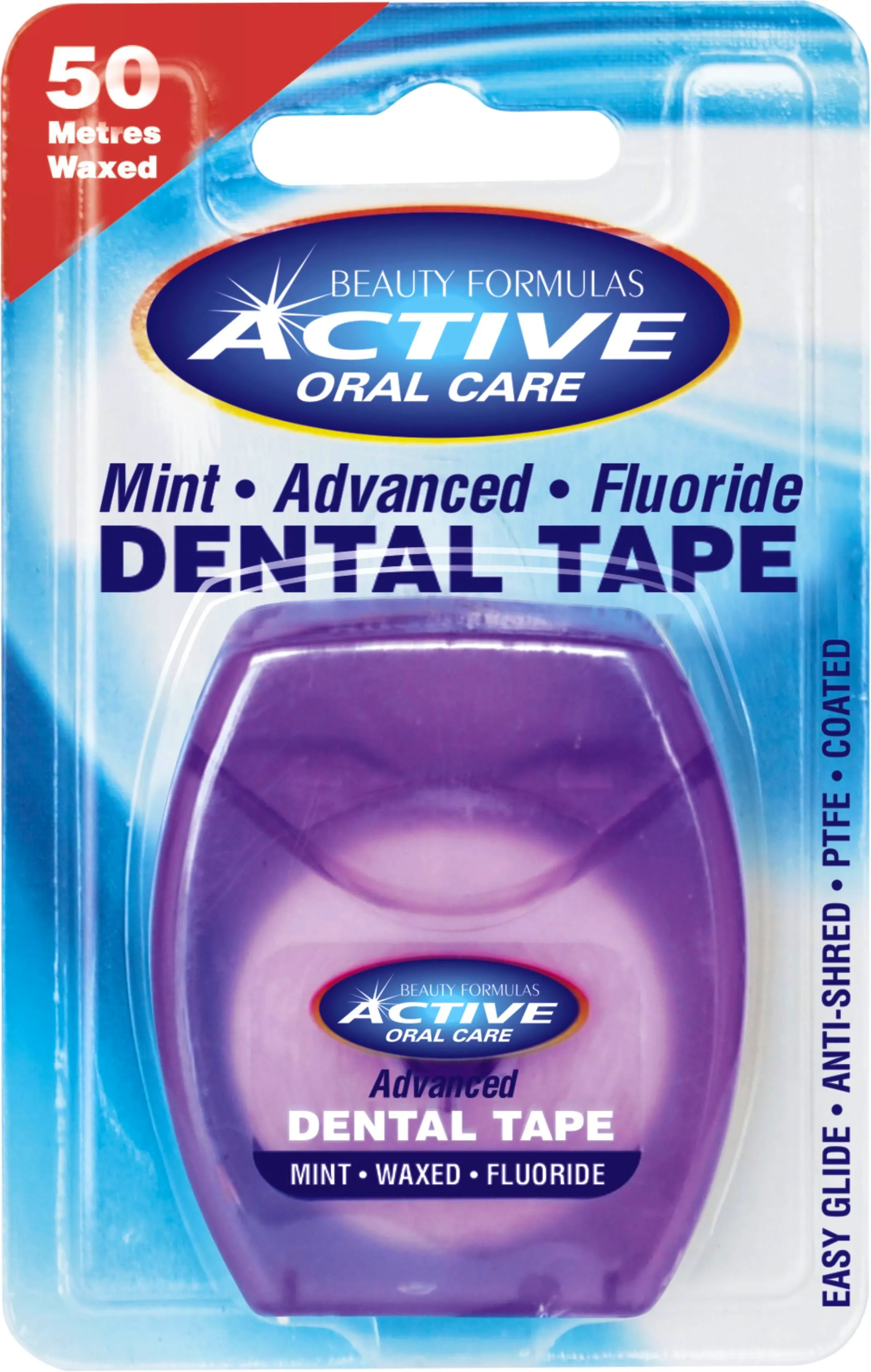 Active Oral Care Advanced Mint Fluoride Dental Tape 50 m
