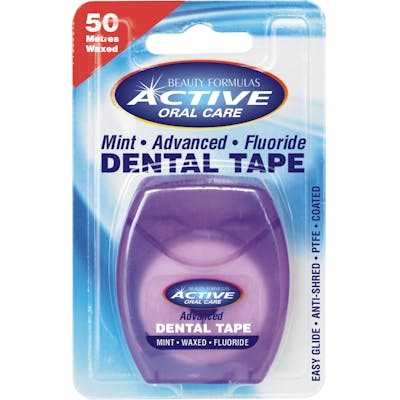 Active Oral Care Advanced Mint Fluoride Dental Tape 50 m