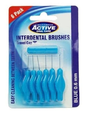 Active Oral Care Interdental Brushes 0,6 mm 6 pcs