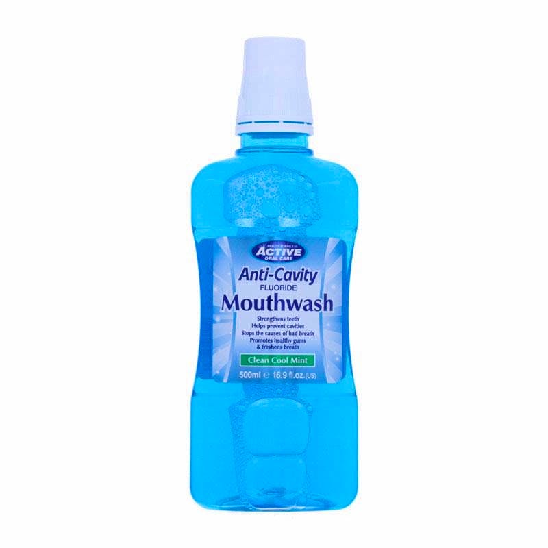 Active Oral Care Anti-Cavity Clean Cool Mint Mouthwash 500 ml - £1.79