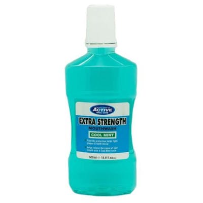 Active Oral Care Extra Strength Cool Mint Mouthwash 500 ml