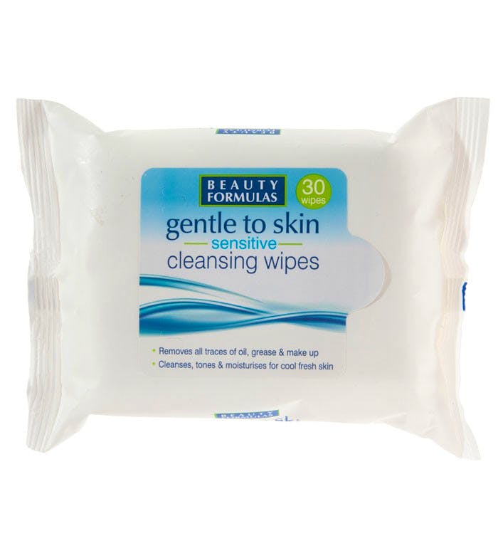 Beauty Formulas Gentle To Skin Sensitive Cleansing Wipes 30 stk