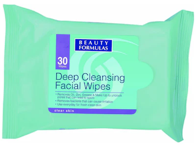 Beauty Formulas Deep Cleansing Facial Wipes 30 pcs
