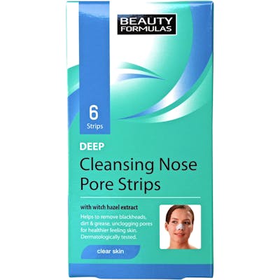 Beauty Formulas Deep Cleansing Nose Pore Strips 6 kpl