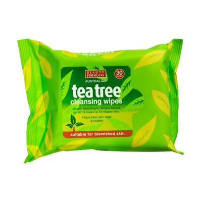 Beauty Formulas Tea Tree Cleansing Wipes 30 st