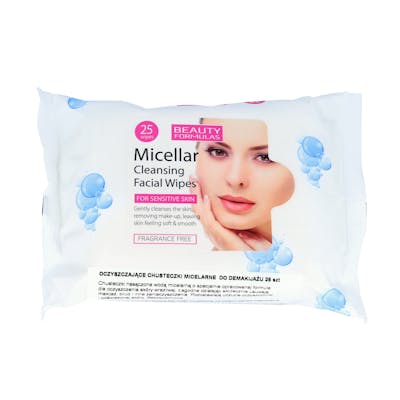 Beauty Formulas Micellar Cleansing Facial Wipes 25 stk