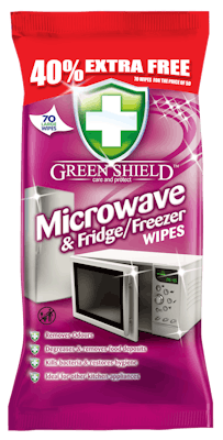 Green Shield Microwave &amp; Fridge &amp; Freezer Wipes 70 kpl