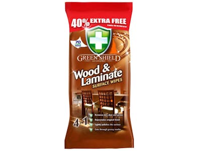 Green Shield Wood &amp; Laminate Surface Wipes 70 st