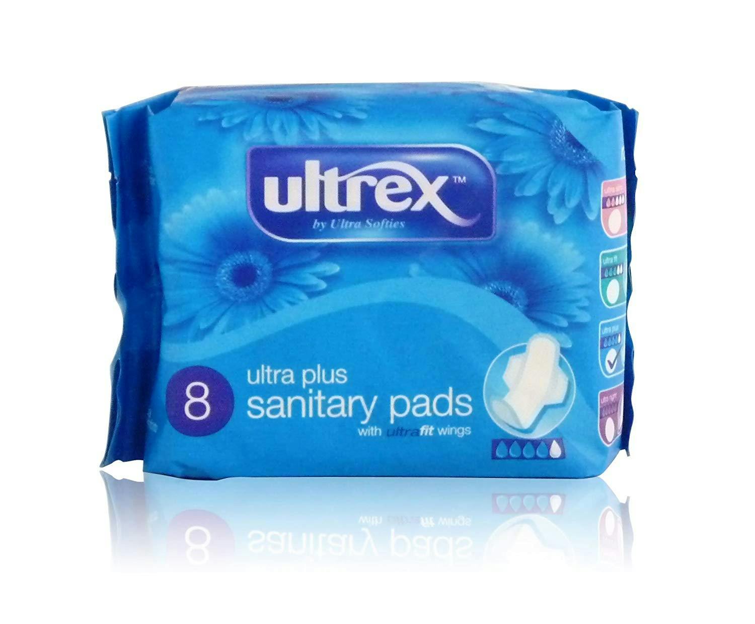 Ultrex Ultra Plus Pads With Wings 8 st