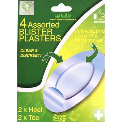 A&E Assorted Heel & Toe Blister Plasters 4 stk