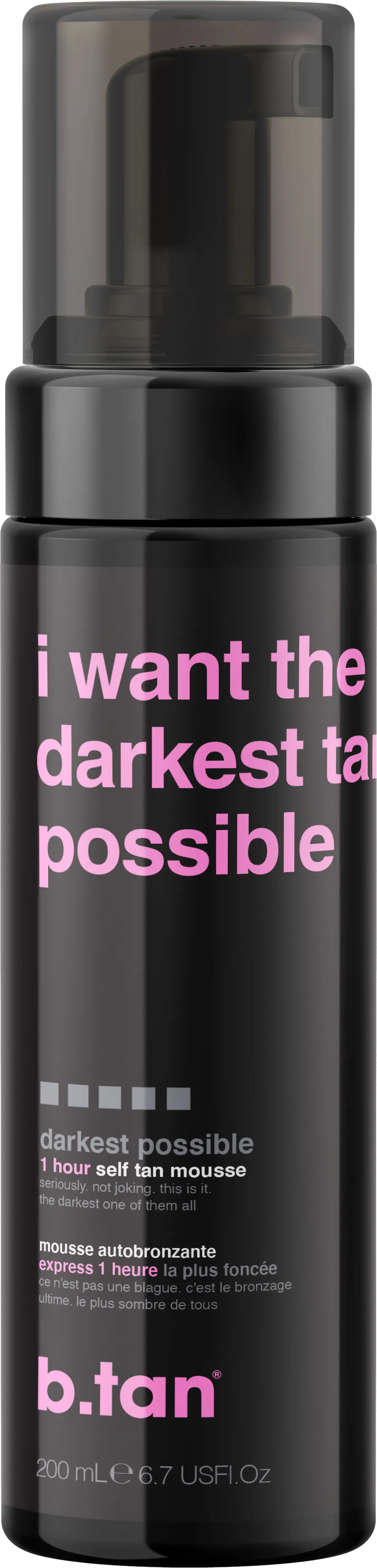 B.Tan I Want The Darkest Tan Possible Self Tan Mousse 200 ml