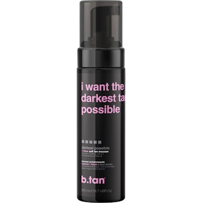 B.Tan I Want The Darkest Tan Possible Self Tan Mousse 200 ml