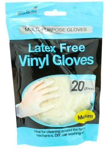 StaBrite Latex Free Vinyl Gloves Medium 20 stk 11.95 kr