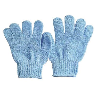 Athena Exfoliating Gloves Blue 1 par