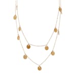 Everneed Isabella Dot Gold Necklace 110 cm