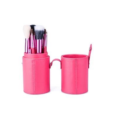Basics Makeup Brush Set Pink 12 pcs