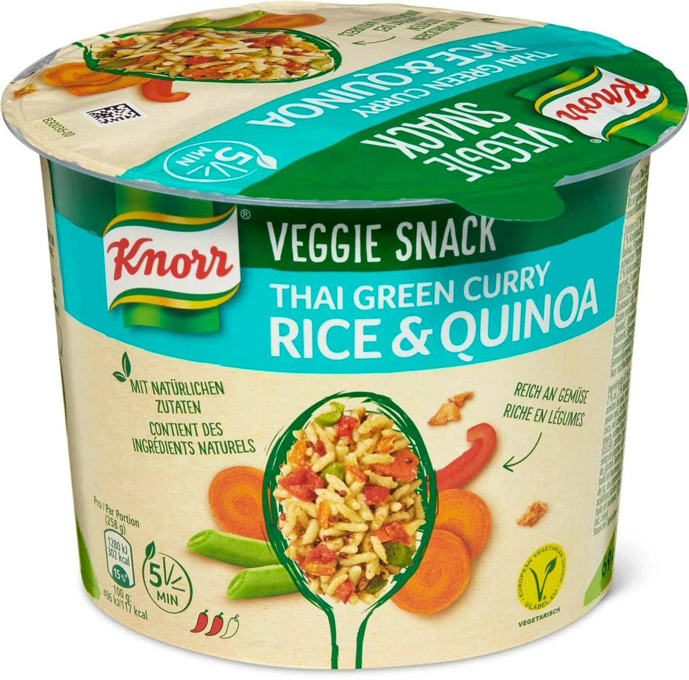 Knorr Veggie Snack Thai Green Curry 69 g 2.99 EUR luxplus.nl