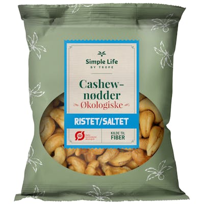 Trope Ristet &amp; Saltet Cashew nøtter øko 90 g