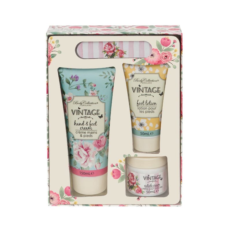 Body Collection Vintage Hand &amp; Foot Treats 150 ml + 50 ml + 50 ml + 1 stk