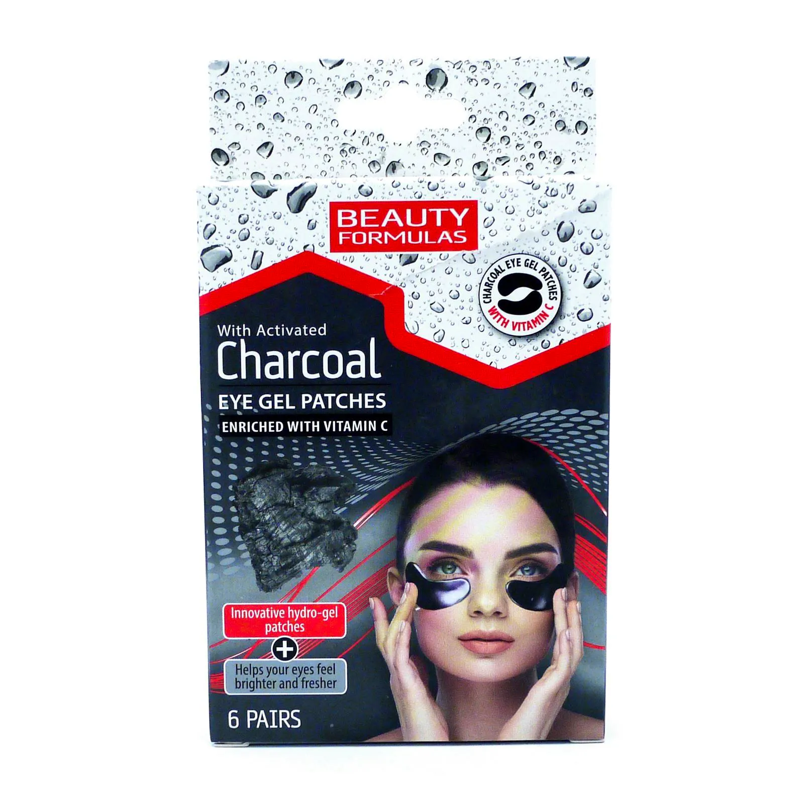 Beauty Formulas Charcoal Eye Gel Patches 6 pairs