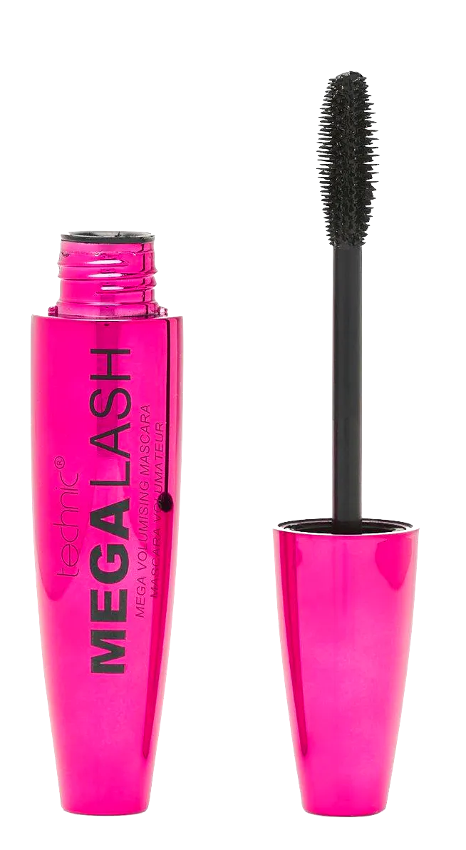 Technic Mega Lash & Curve Brush Volumising Mascara Black 10 ml