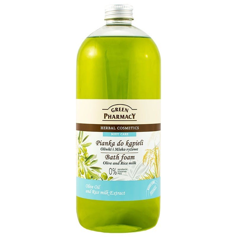 Green Pharmacy Olive &amp; Rice Milk Bath Foam 1000 ml