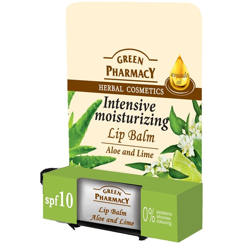 Green Pharmacy Intensive Moisturizing Aloe &amp; Lime Lip Balm 4,8 g
