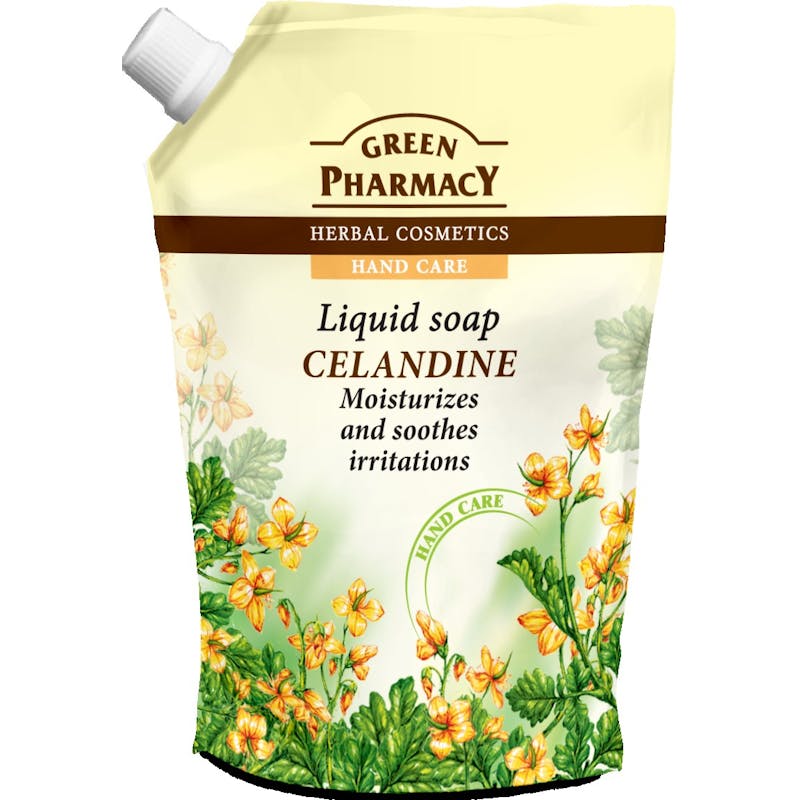 Green Pharmacy Celandine Liquid Soap Refill 465 ml