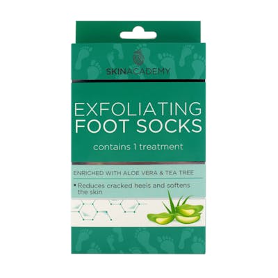 Skin Academy Exfoliating Foot Socks Aloe Vera & Tea Tree 1 par