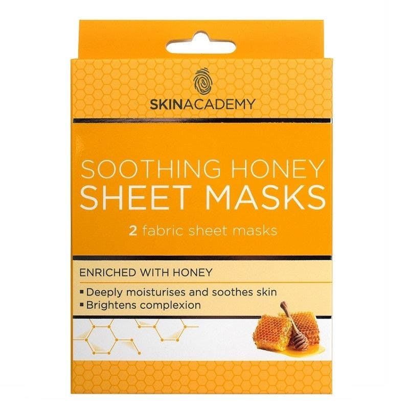 Skin Academy Soothing Honey Sheet Masks 2 stk