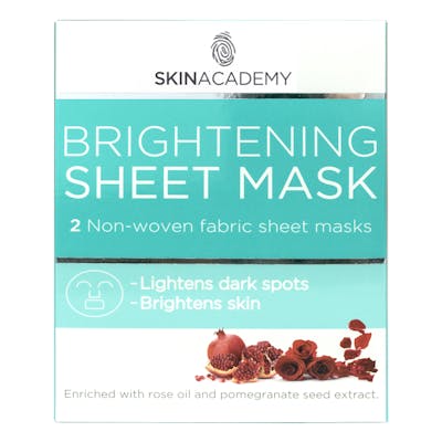 Skin Academy Brightening Sheet Mask 2 stk