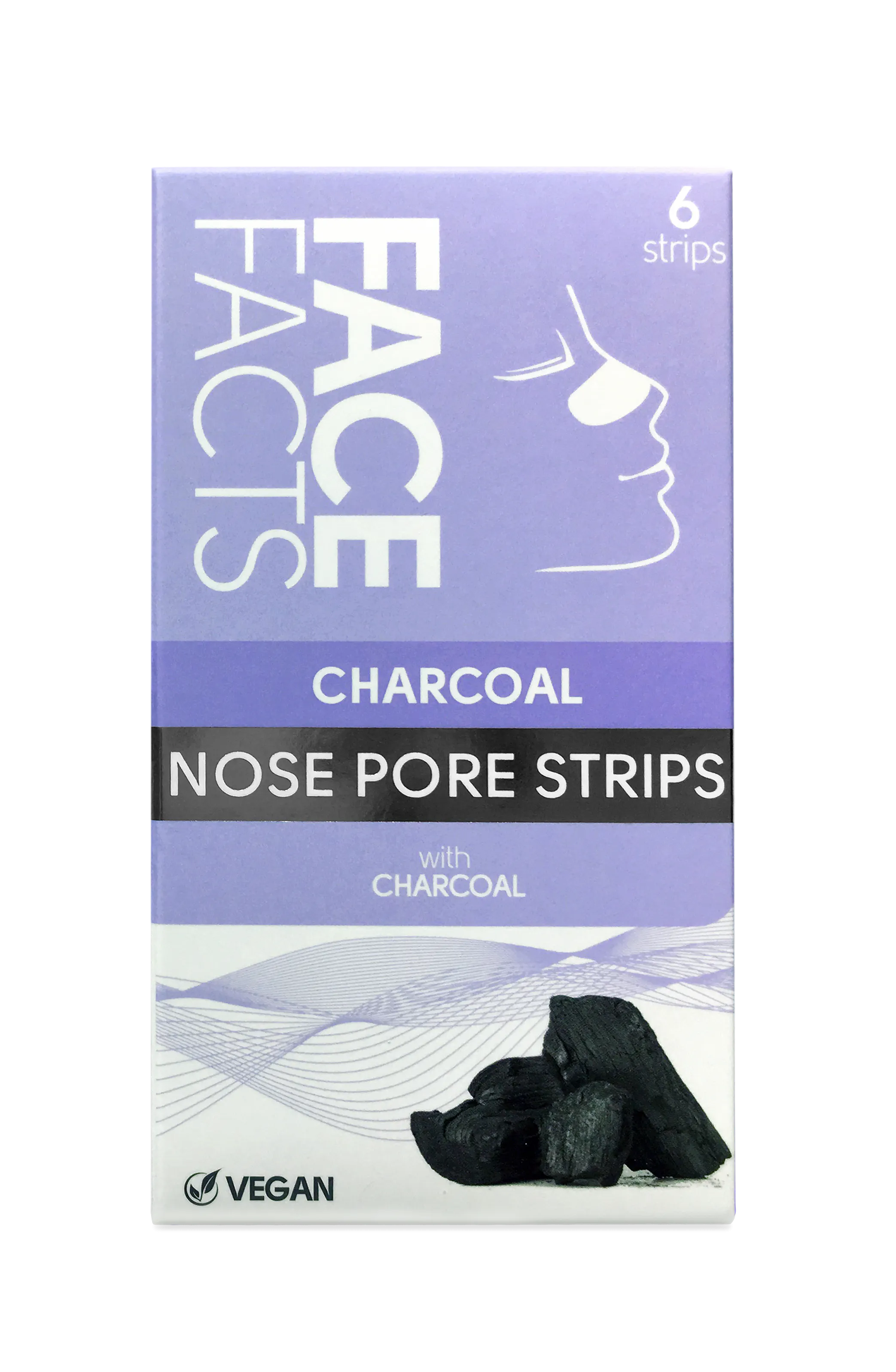 Face Facts Deep Cleansing Charcoal Nose Pore Strips 6 pcs