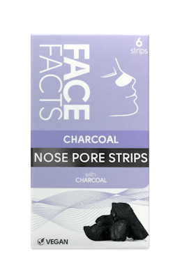 Face Facts Deep Cleansing Charcoal Nose Pore Strips 6 stk
