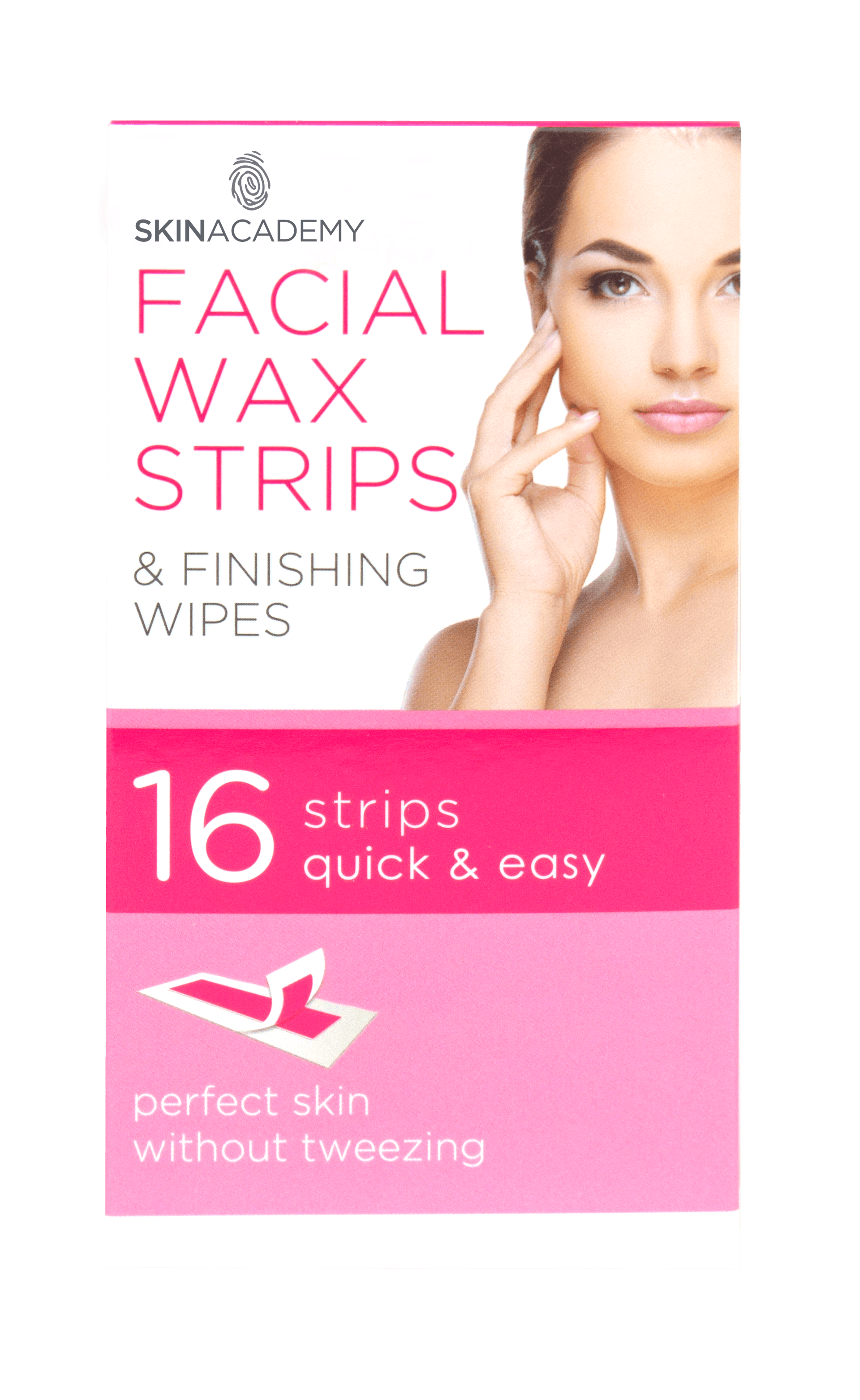 Skin Academy Facial Wax Strips 16 kpl 1.50
