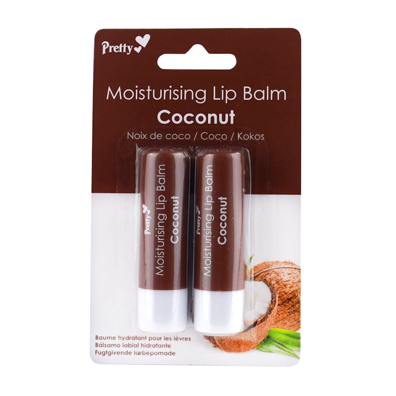 Pretty Moisturising Lip Balm Coconut 2 x 4,3 g
