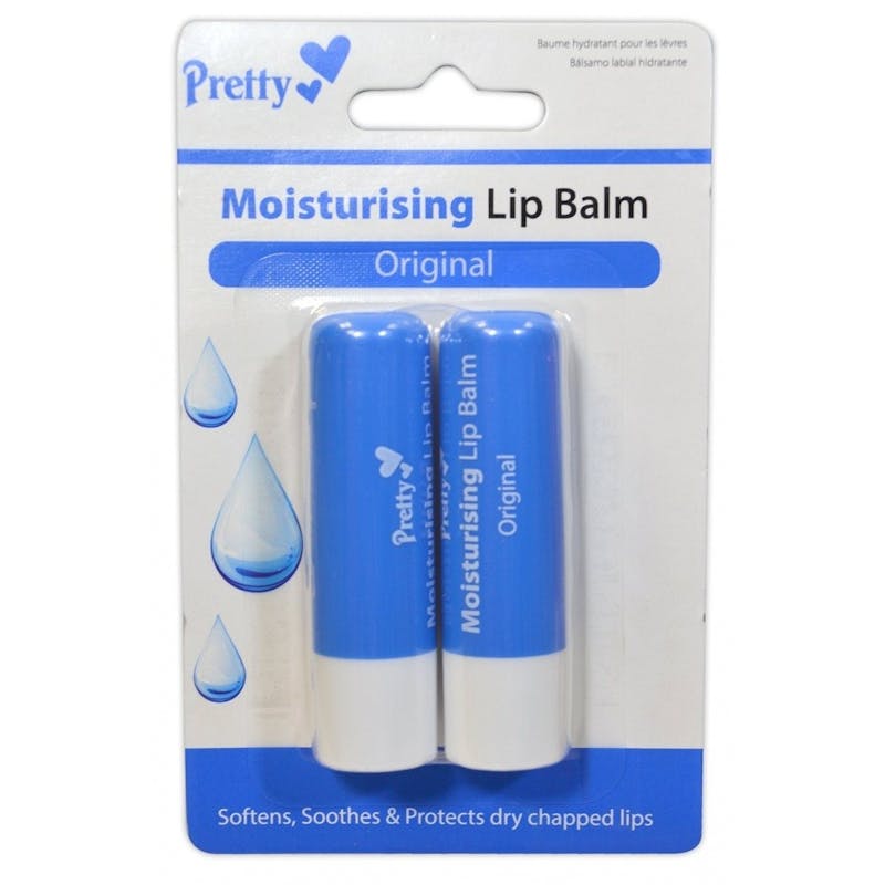 Pretty Moisturising Lip Balm Original 2 x 4,3 g
