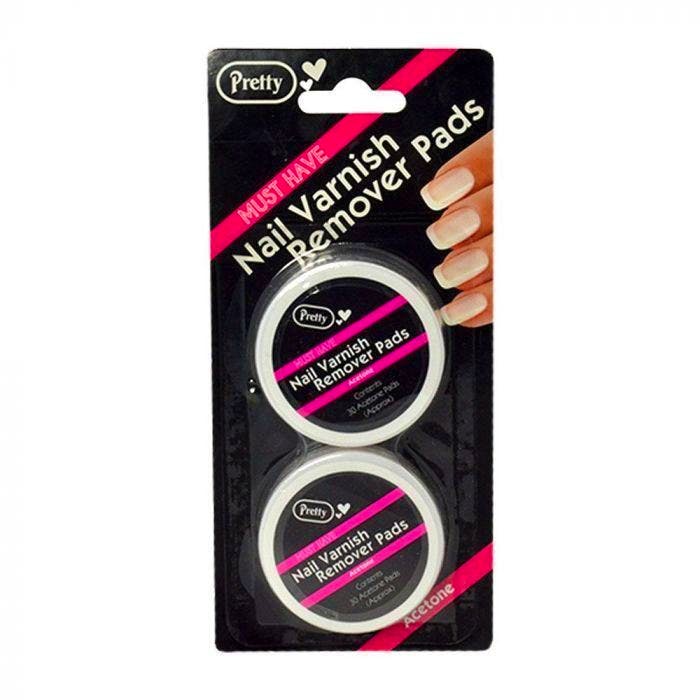 Pretty Nail Polish Remover Pads 2 x 30 st 1.39 EUR luxplus.nl