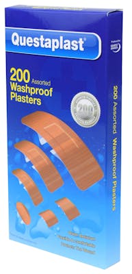 Questaplast Assorted Washproof Plasters 200 pcs