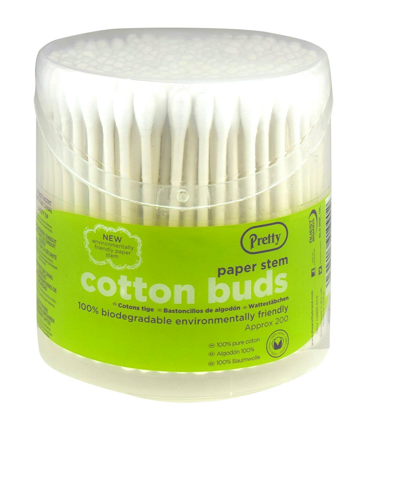 Pretty Paper Stem Cotton Buds 200 st