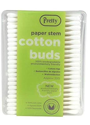 Pretty Paper Stem Cotton Buds Box 200 pcs