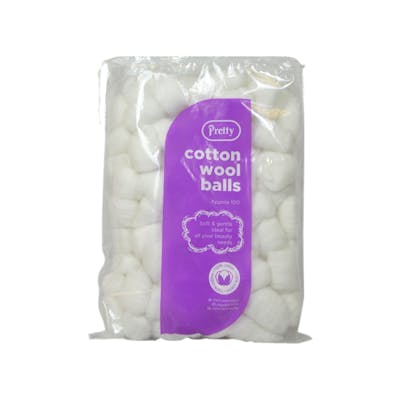 Pretty White Cotton Wool Balls 100 st
