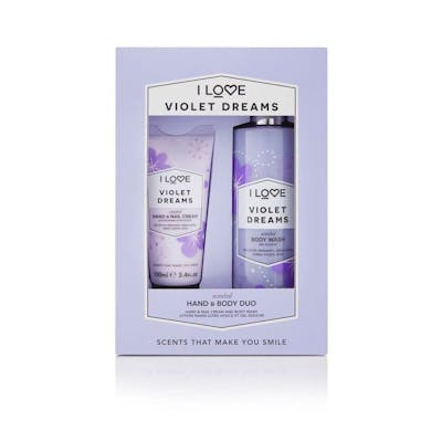 I Love Cosmetics Violet Dreams Hand &amp; Body Duo Set 100 ml + 360 ml